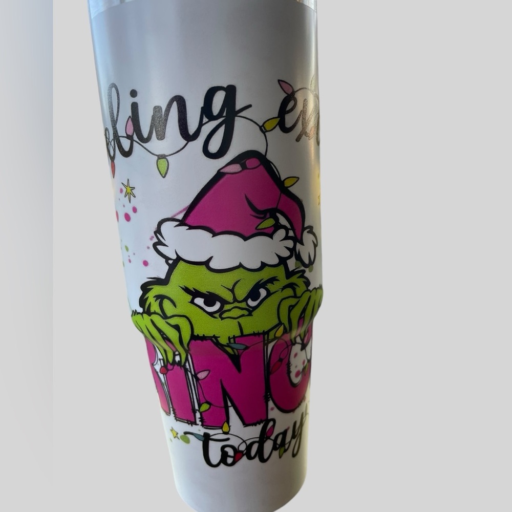 Feeling Extra Grinchy Christmas 30 oz Stainless Steel Tumbler NEW